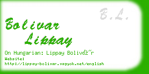 bolivar lippay business card